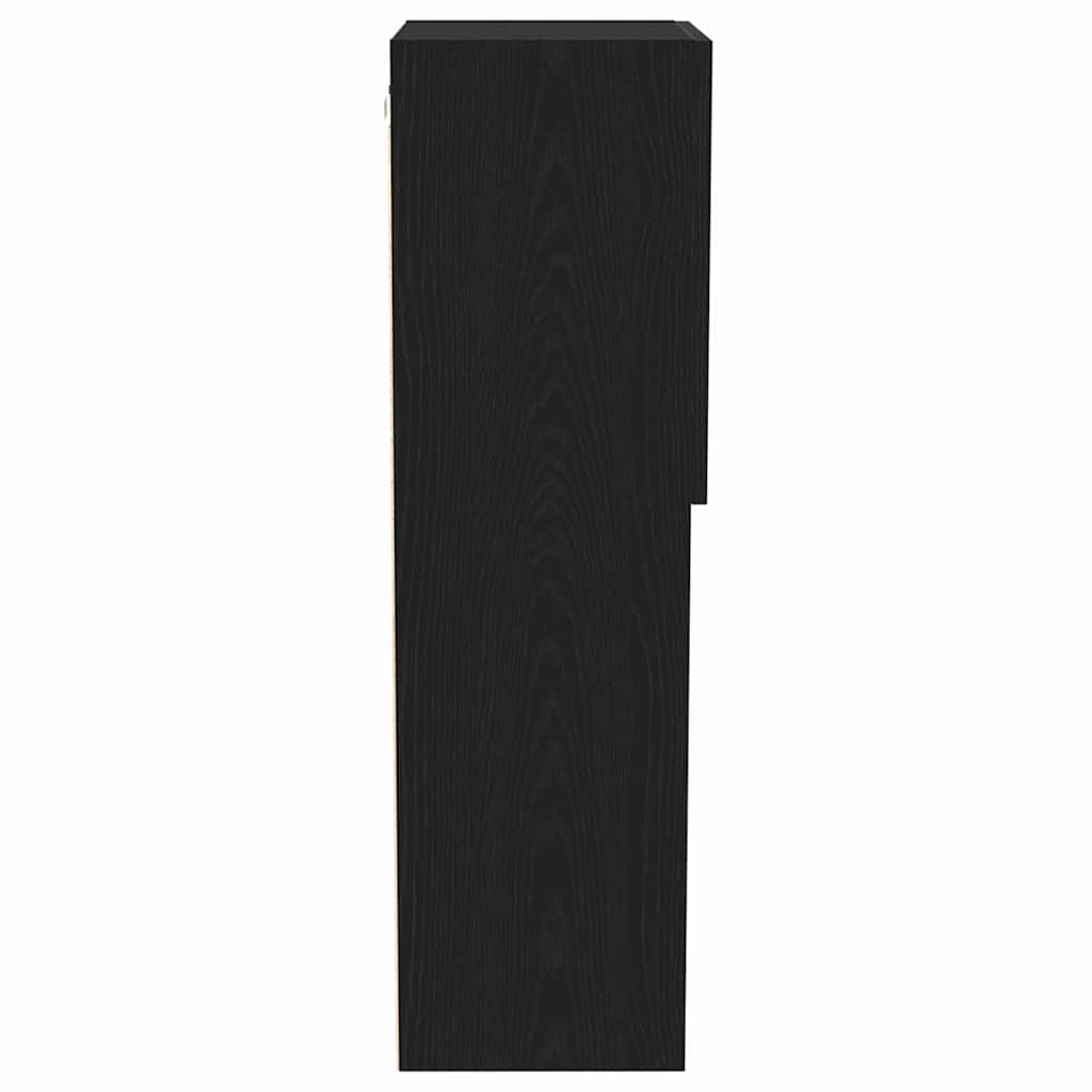 Ensemble meuble TV Montage mural Chêne noir 40,5 x 30 x 102 cm - XIOS