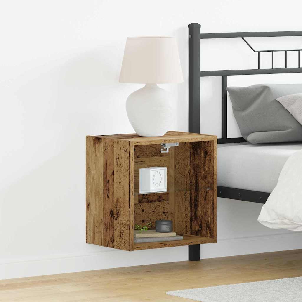 Étagère flottante avec lumière LED avec étagère 2 pc Marron - XIOS
