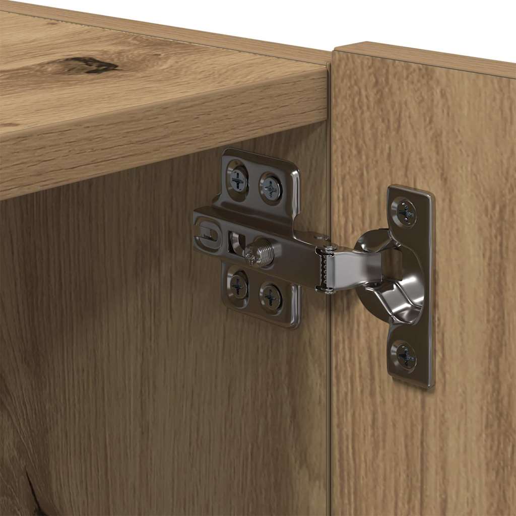 Meuble TV mural 2 pcs Chêne artisanal 80 x 35 x 31 cm