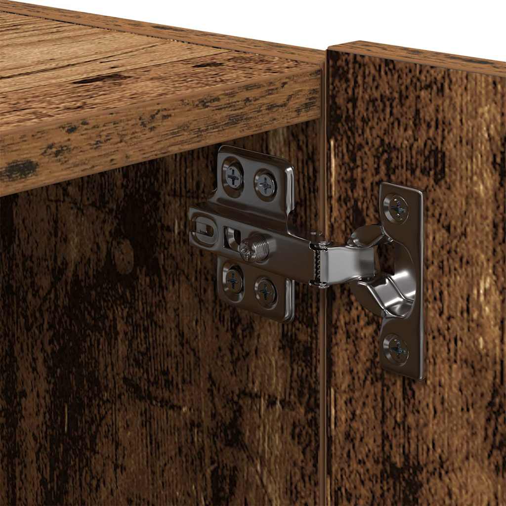 Meuble TV mural 2 pcs Bois Ancien 100 x 35 x 31 cm - XIOS