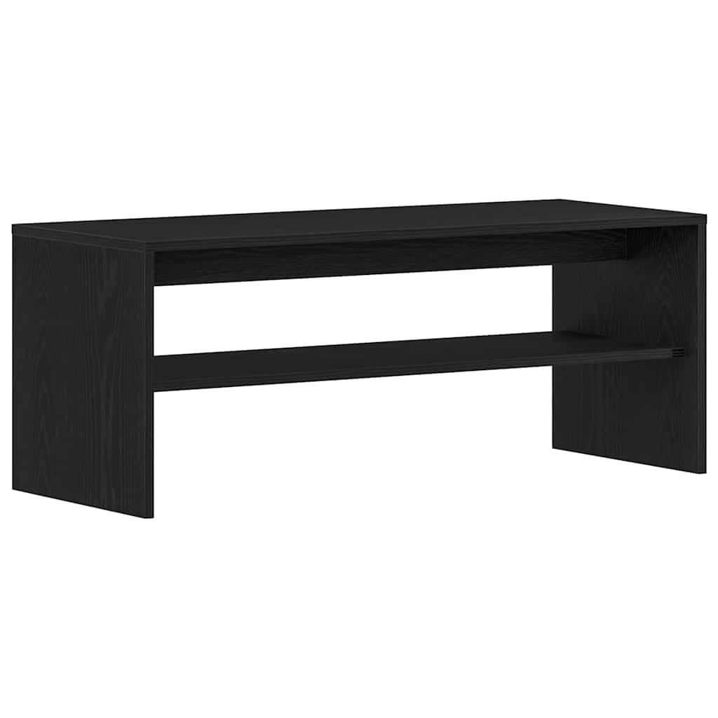 Meuble TV chêne noir 100x40x40 cm bois d'ingénierie - XIOS