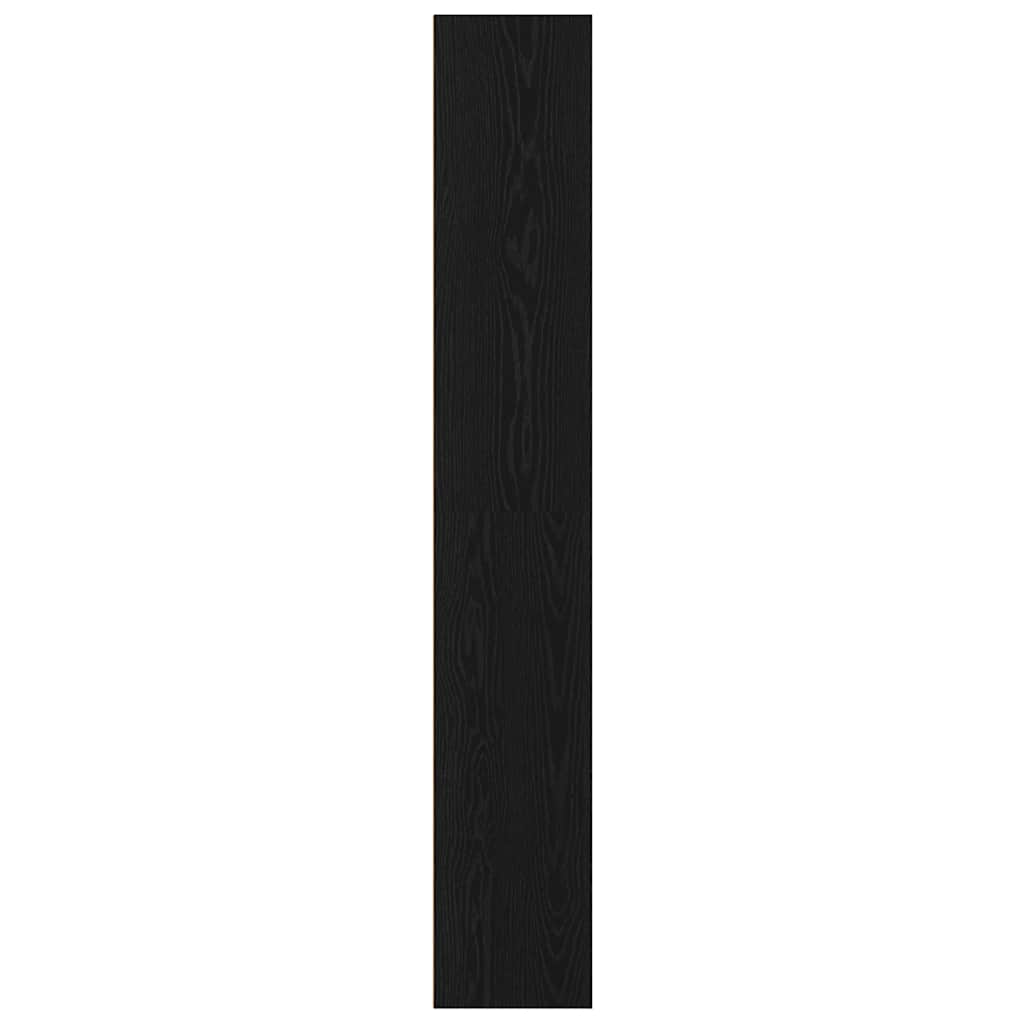 Bibliothèque en chêne noir 80x30x189 cm bois d'ingénierie - XIOS