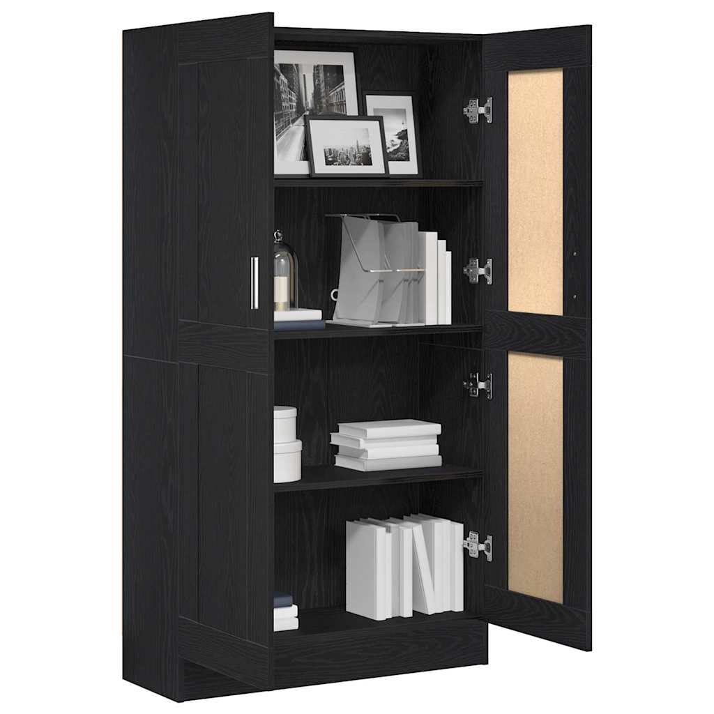 Meuble de Bibliothèque Chêne noir 82.5 x 30.5 x 150 cm - XIOS