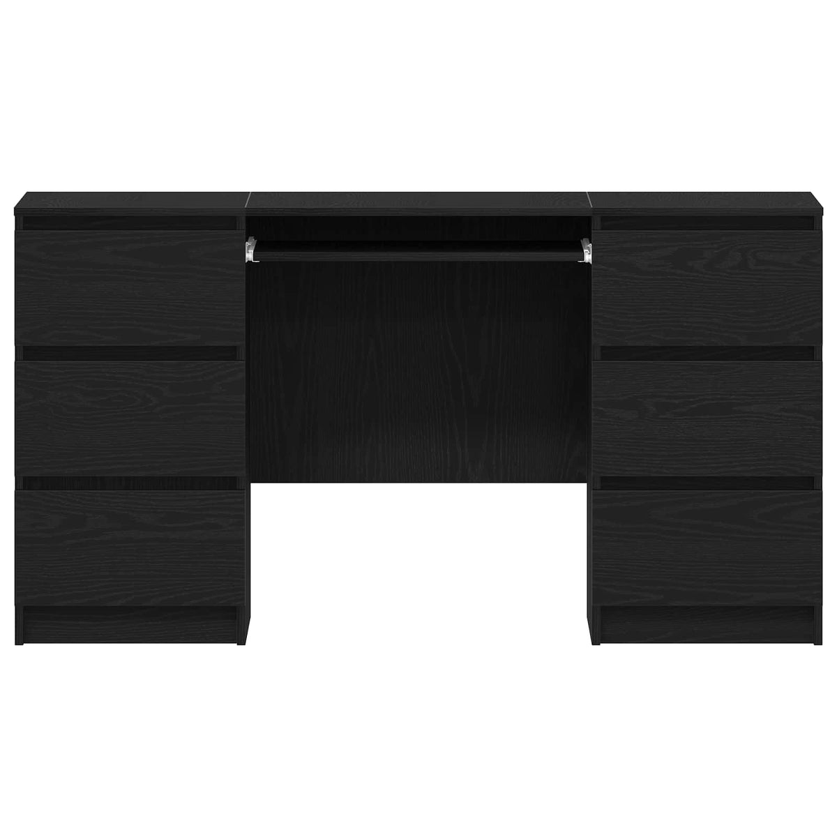Bureau Chêne noir Bois d'ingénierie 140 x 50 x 76 cm