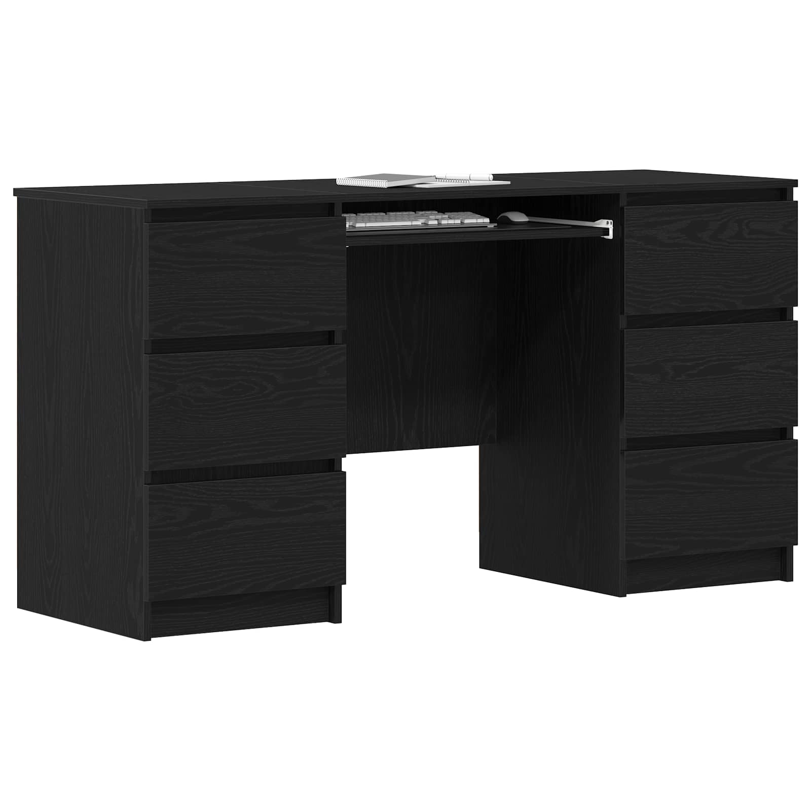 Bureau Chêne noir Bois d'ingénierie 140 x 50 x 76 cm - XIOS