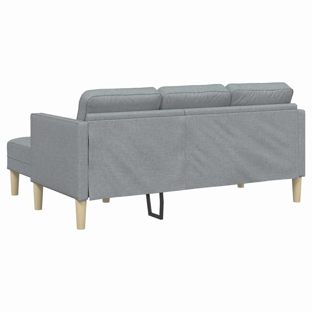 Ensemble de Canapés avec coussin Gris clair Polyester