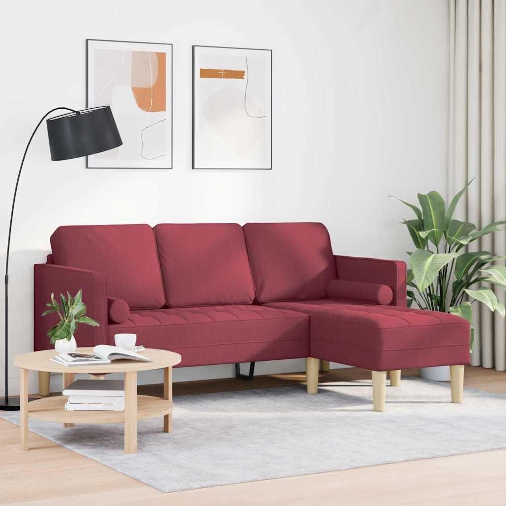 Ensemble de Canapés avec coussin Bordeaux Polyester - XIOS