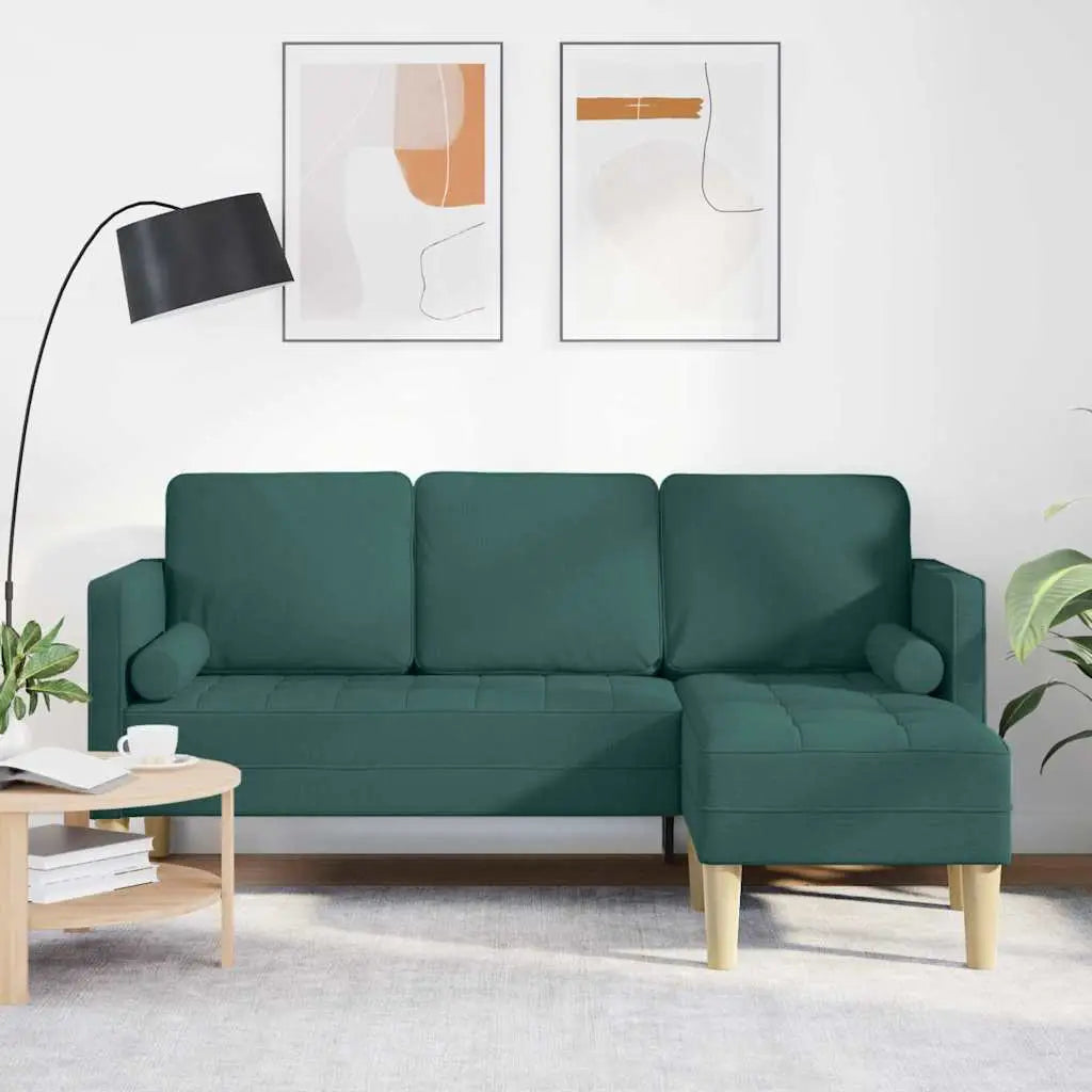 Ensemble de Canapés avec coussin Vert foncé Polyester - XIOS