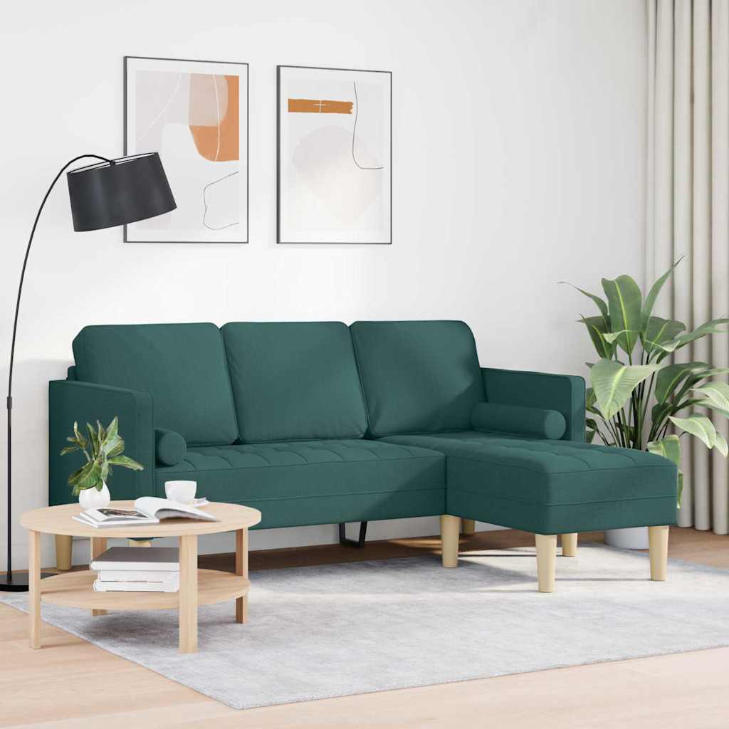 Ensemble de Canapés avec coussin Vert foncé Polyester - XIOS