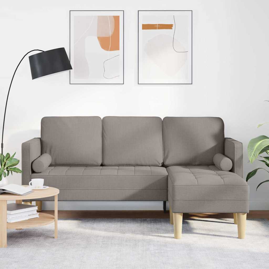 Ensemble de Canapés avec coussin Taupe Polyester - XIOS
