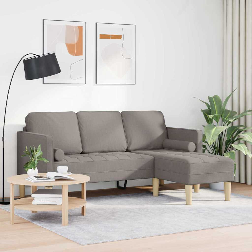 Ensemble de Canapés avec coussin Taupe Polyester - XIOS