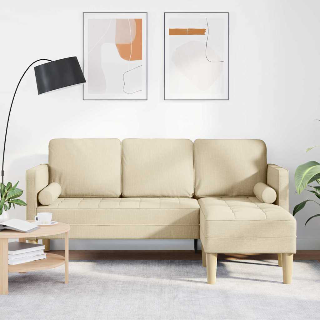 Ensemble de Canapés avec coussin Crème Polyester - XIOS