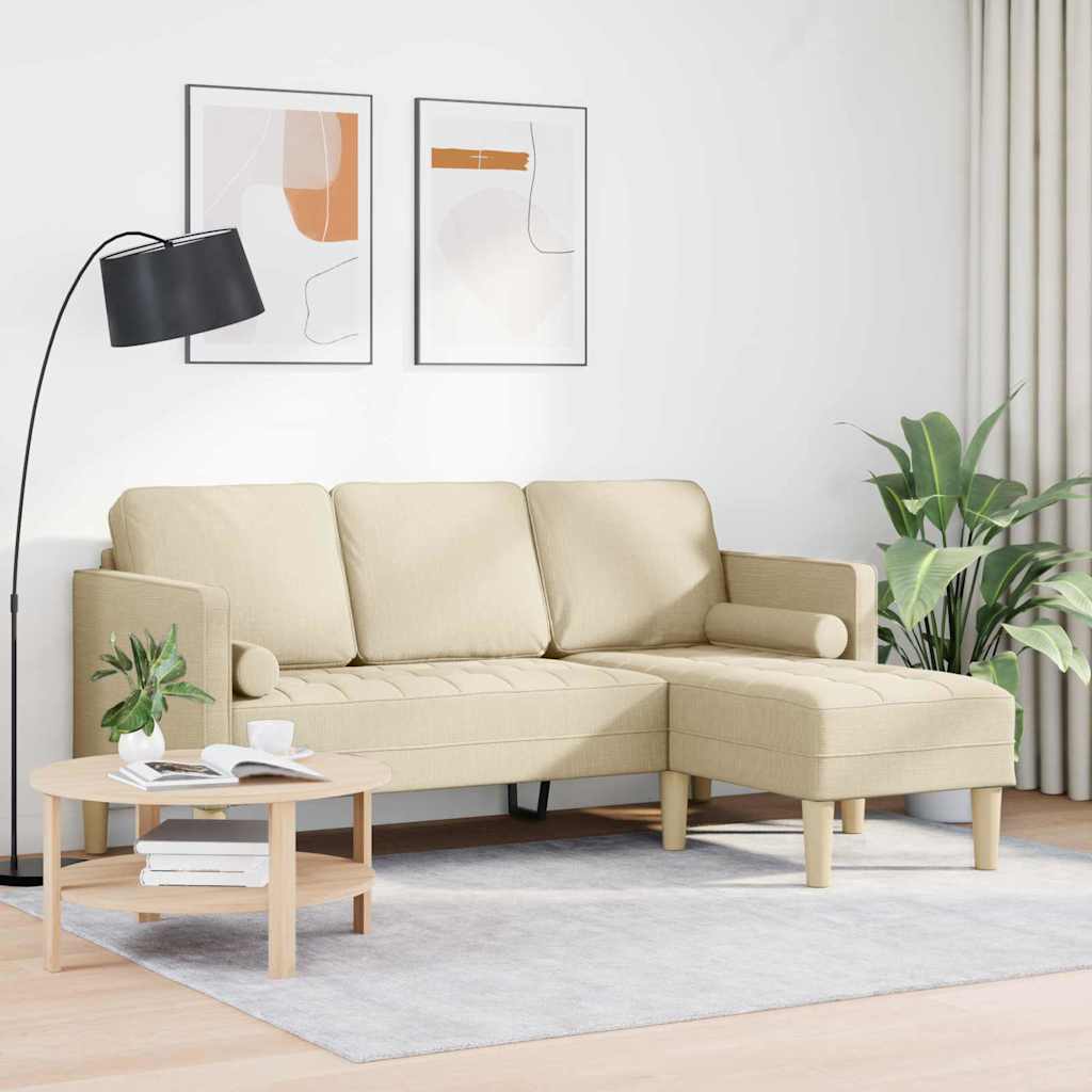 Ensemble de Canapés avec coussin Crème Polyester - XIOS