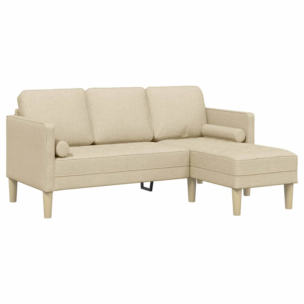 Ensemble de Canapés avec coussin Crème Polyester - XIOS