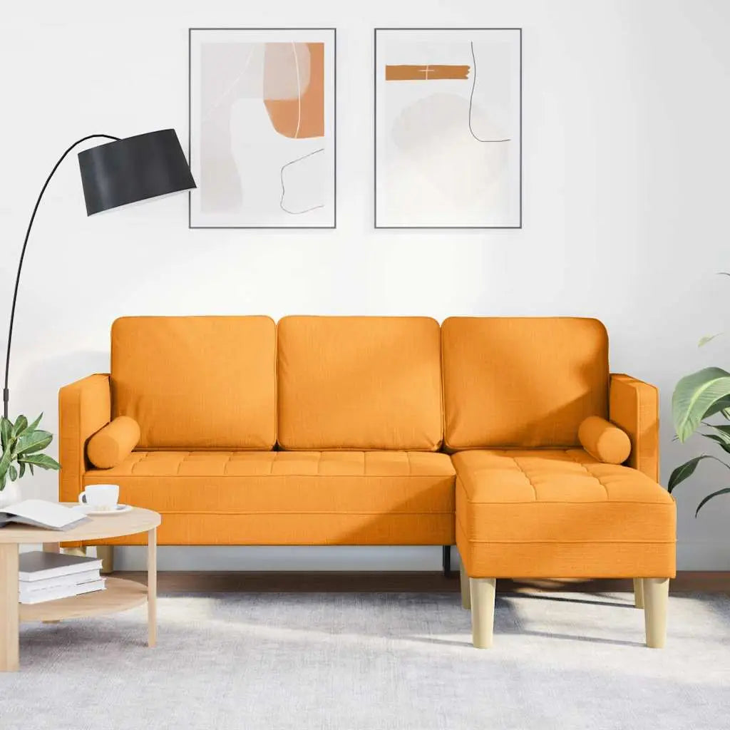 Ensemble de Canapés avec coussin Jaune foncé Polyester - XIOS