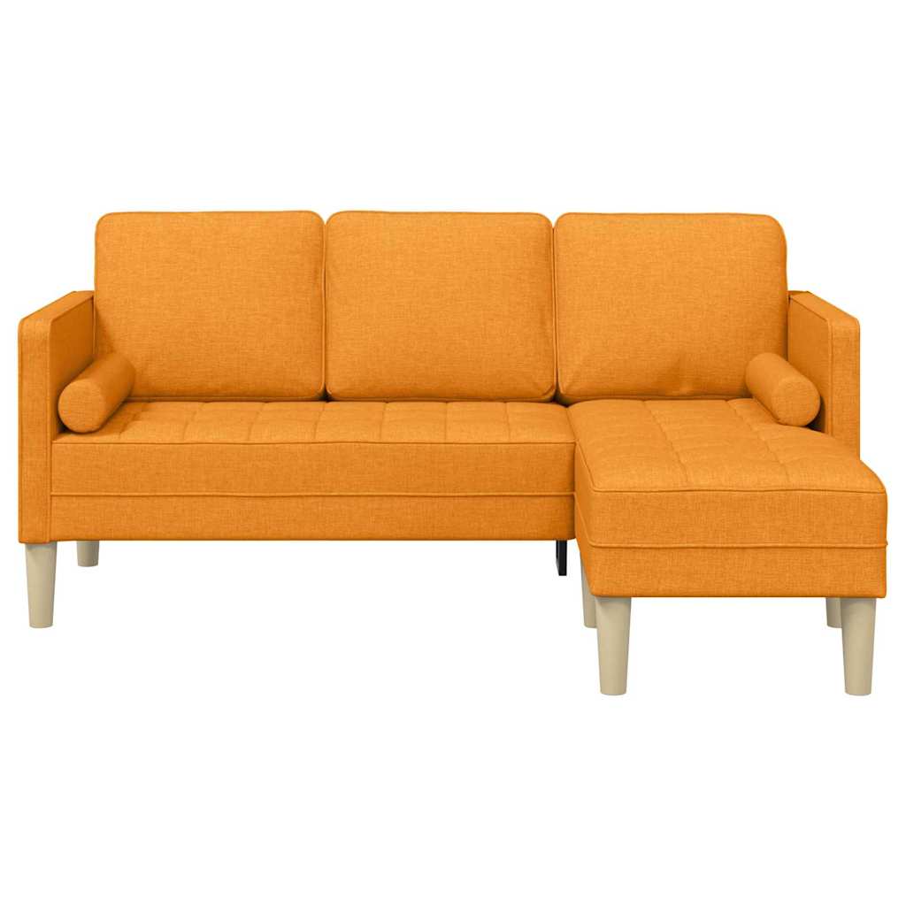 Ensemble de Canapés avec coussin Jaune foncé Polyester