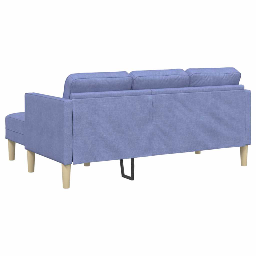 Ensemble de Canapés avec coussin Bleu denim Polyester