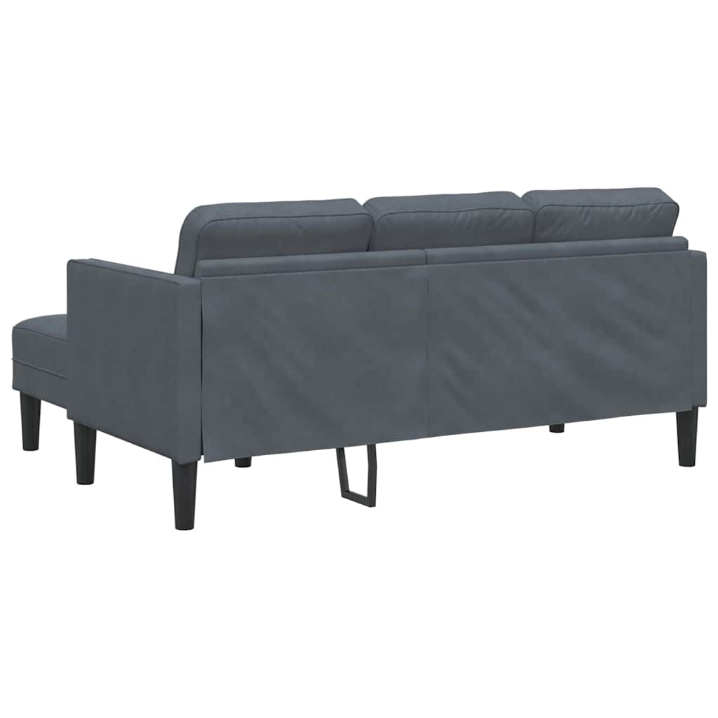 Ensemble de Canapés avec coussin Gris foncé Polyester - XIOS
