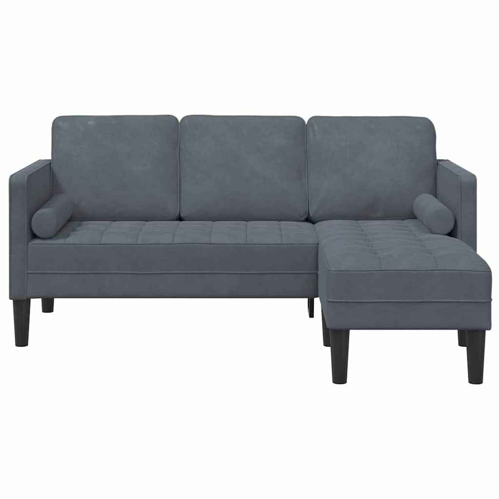 Ensemble de Canapés avec coussin Gris foncé Polyester - XIOS