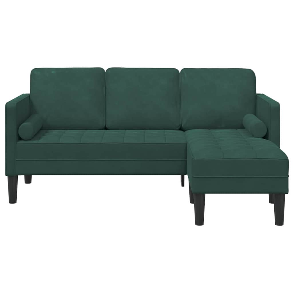 Ensemble de Canapés avec coussin Vert foncé Polyester - XIOS