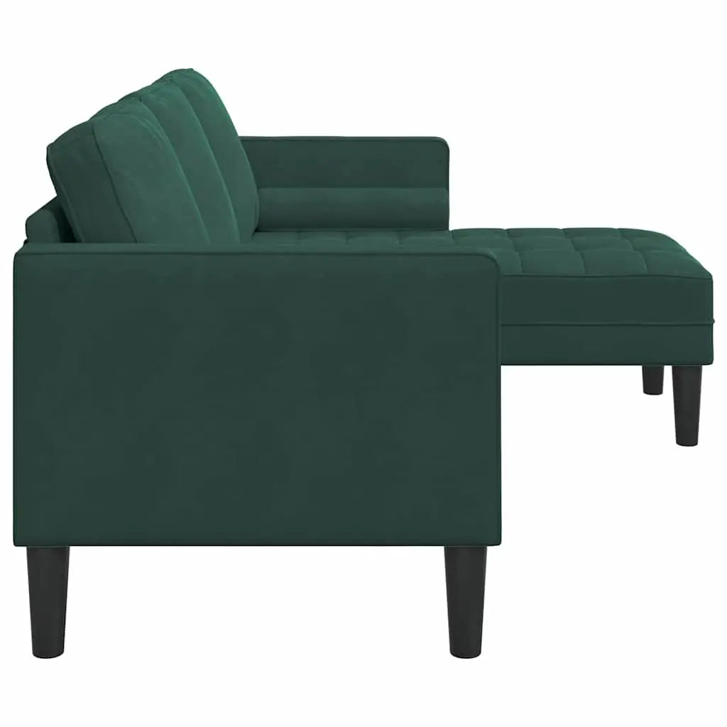 Ensemble de Canapés avec coussin Vert foncé Polyester - XIOS