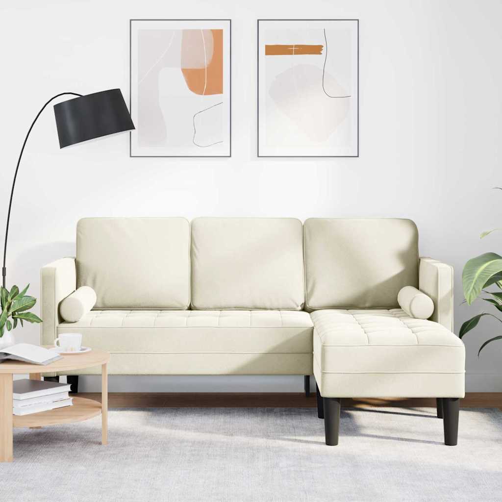 Ensemble de Canapés avec coussin Crème Polyester - XIOS