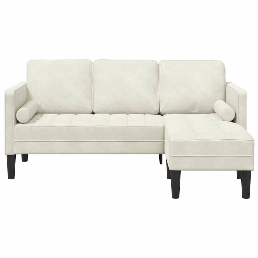 Ensemble de Canapés avec coussin Crème Polyester - XIOS