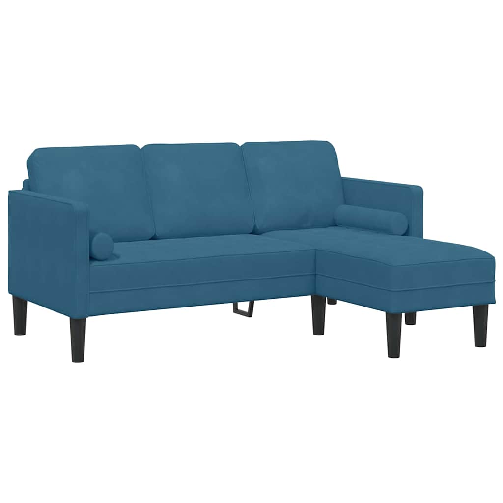 Ensemble de Canapés avec coussin Bleu Polyester - XIOS