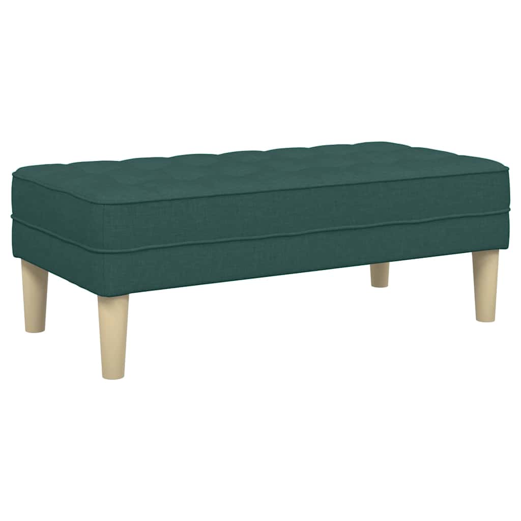 banc Vert foncé 113 x 57 x 39 cm tissu - XIOS