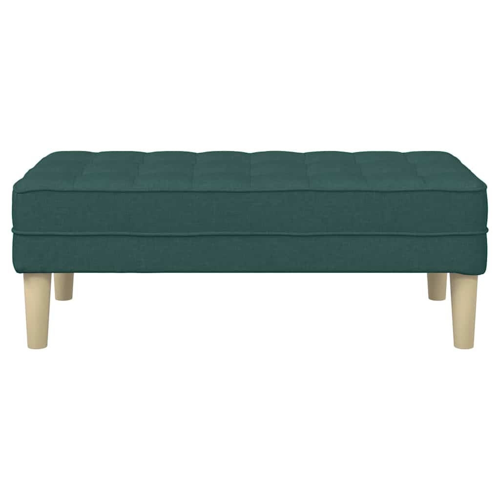 banc Vert foncé 113 x 57 x 39 cm tissu - XIOS