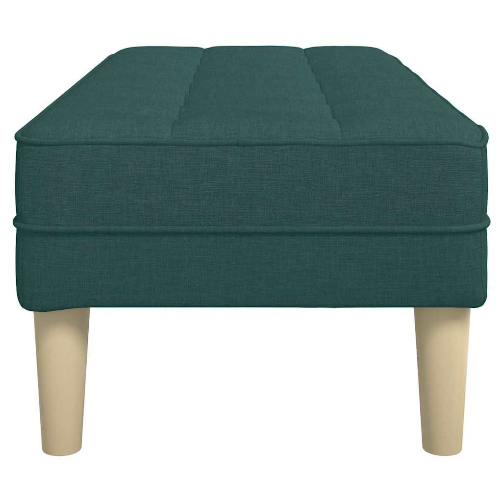 banc Vert foncé 113 x 57 x 39 cm tissu - XIOS
