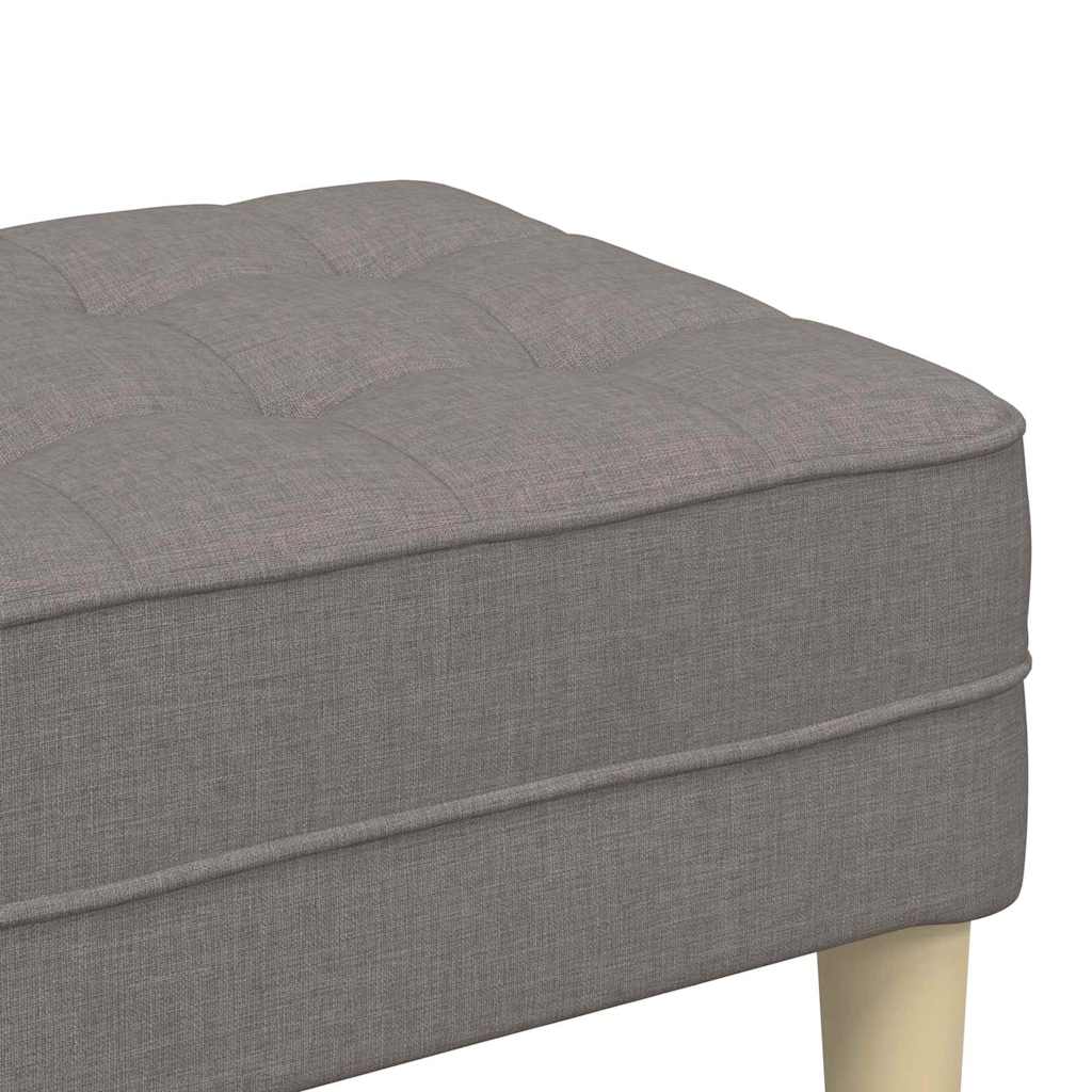 banc Taupe 113 x 57 x 39 cm tissu - XIOS