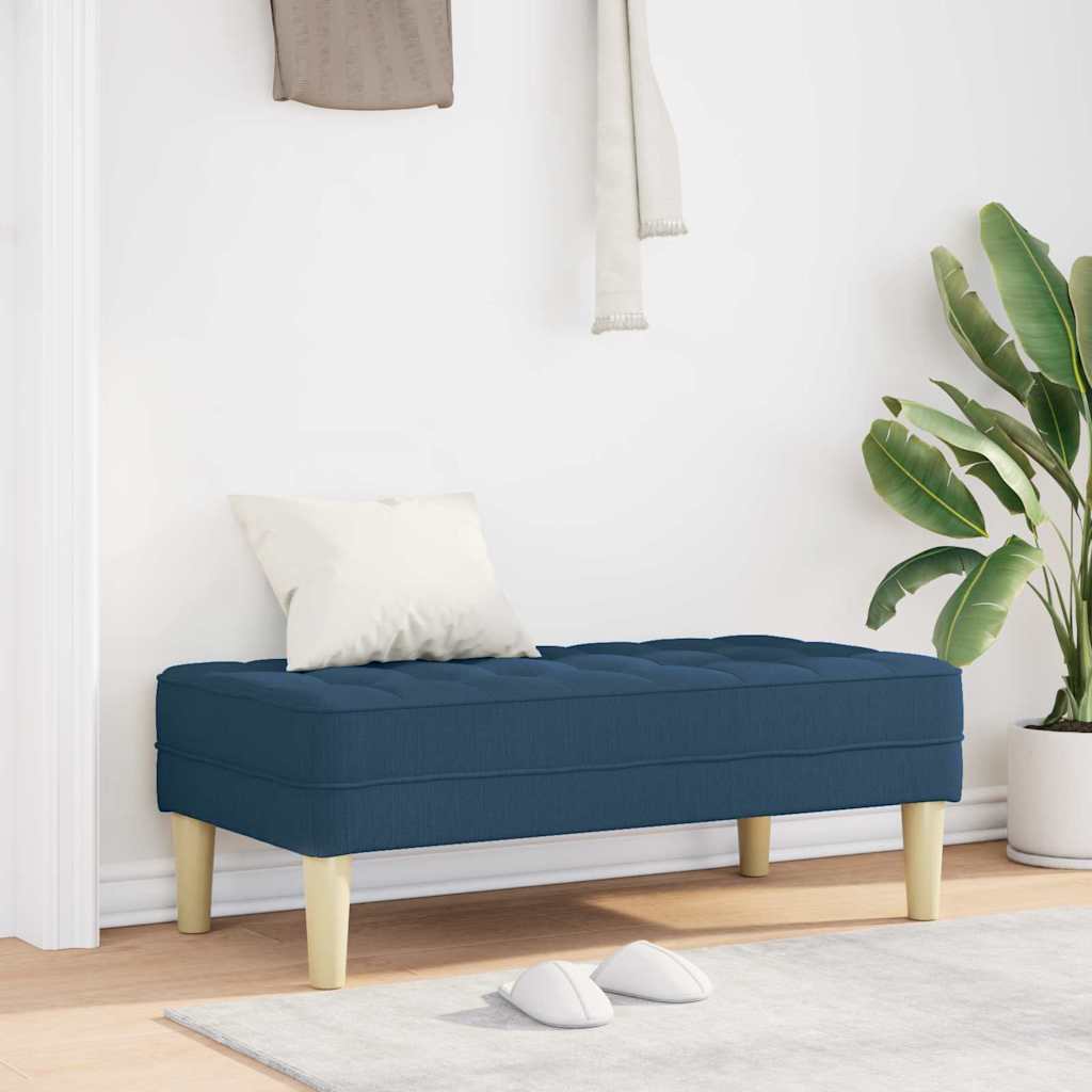 banc Bleu 113 x 57 x 39 cm tissu - XIOS