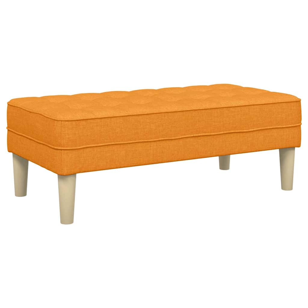 banc avec coussin Jaune foncé 113 x 57 x 39 cm tissu - XIOS