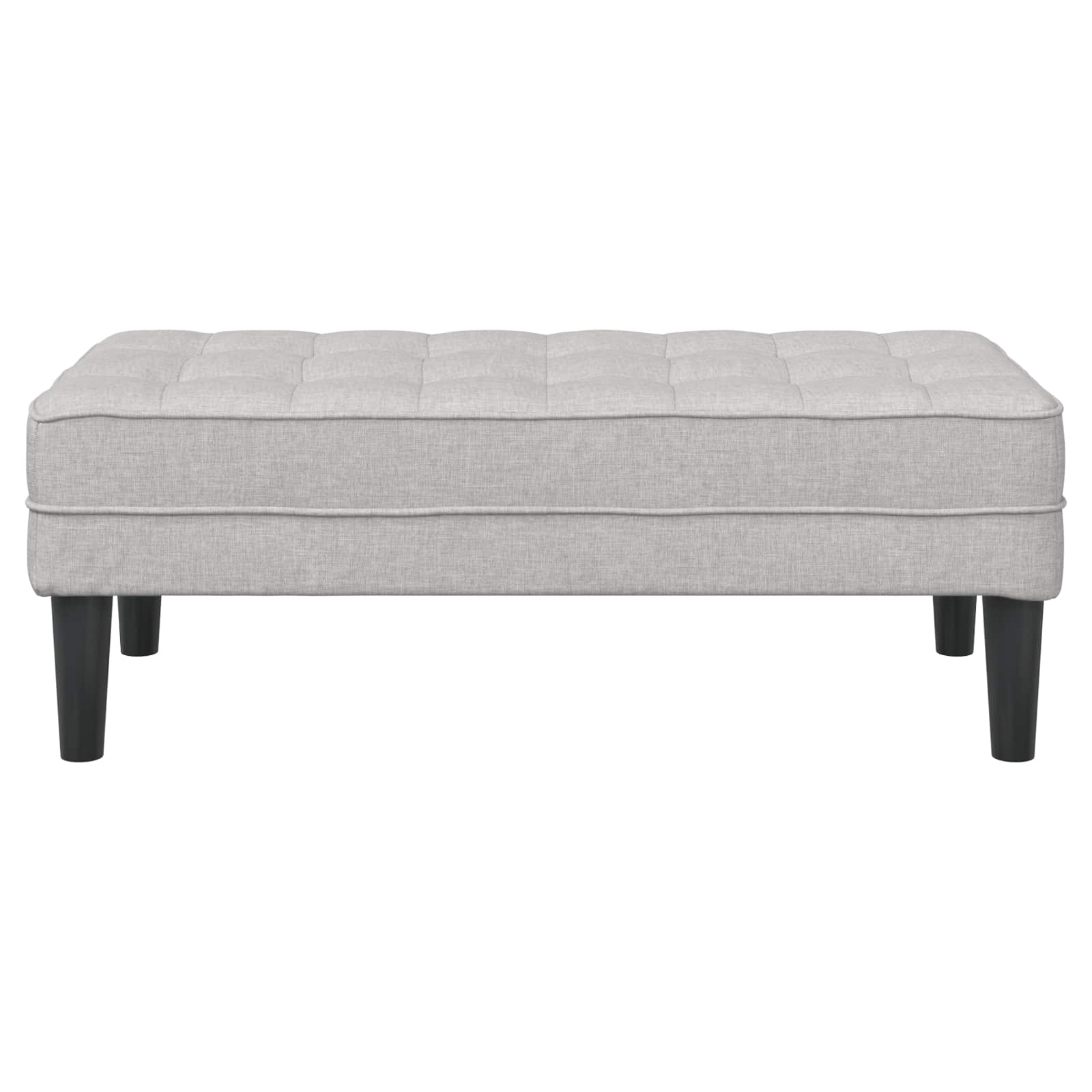 banc avec coussin Gris nuage 113 x 57 x 39 cm tissu - XIOS