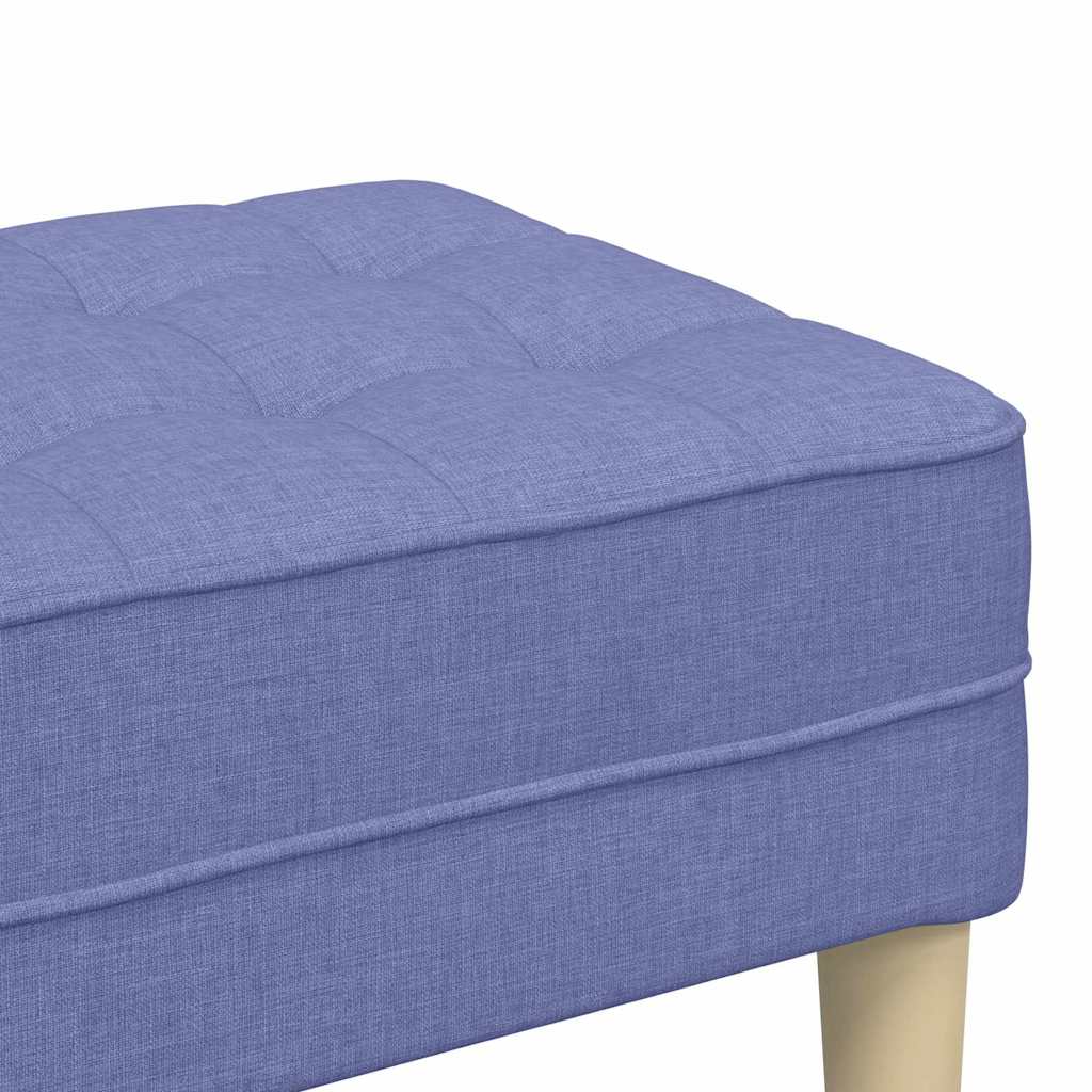 banc Bleu jean 113 x 57 x 39 cm tissu - XIOS