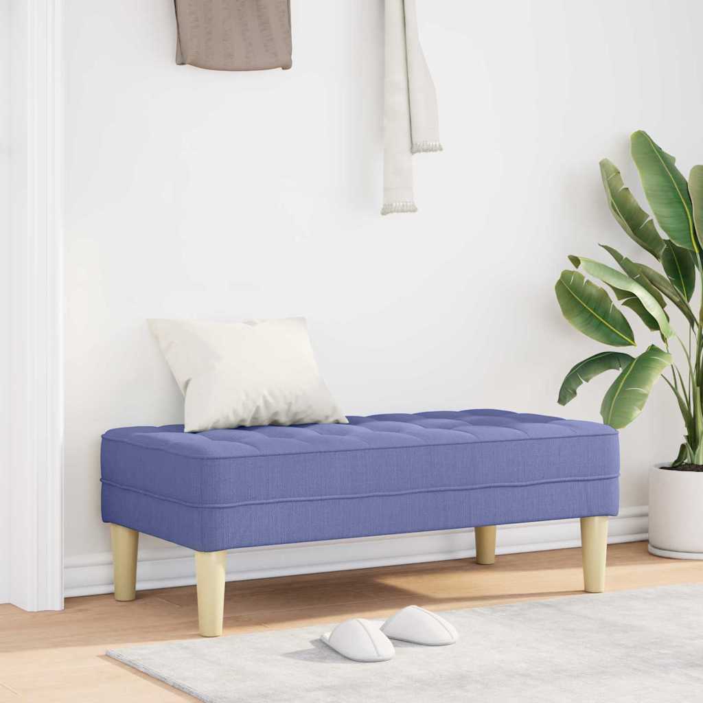banc Bleu jean 113 x 57 x 39 cm tissu - XIOS