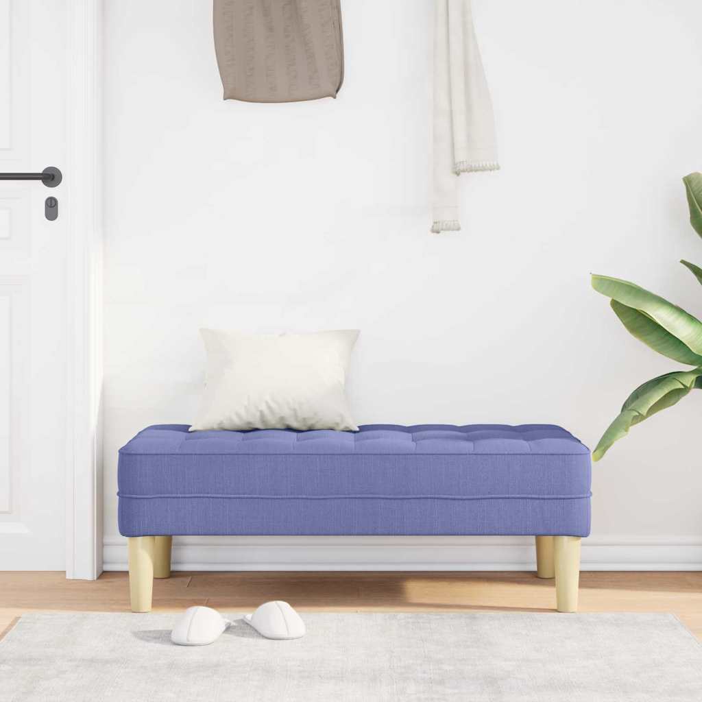 banc Bleu jean 113 x 57 x 39 cm tissu - XIOS