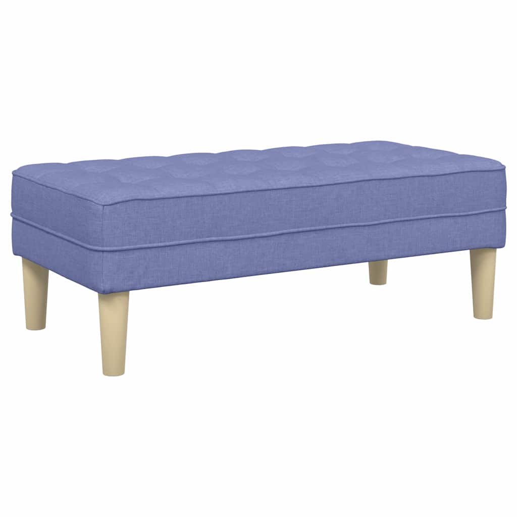 banc Bleu jean 113 x 57 x 39 cm tissu - XIOS