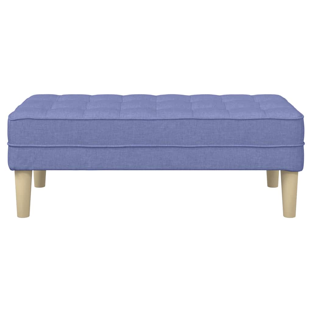 banc Bleu jean 113 x 57 x 39 cm tissu - XIOS