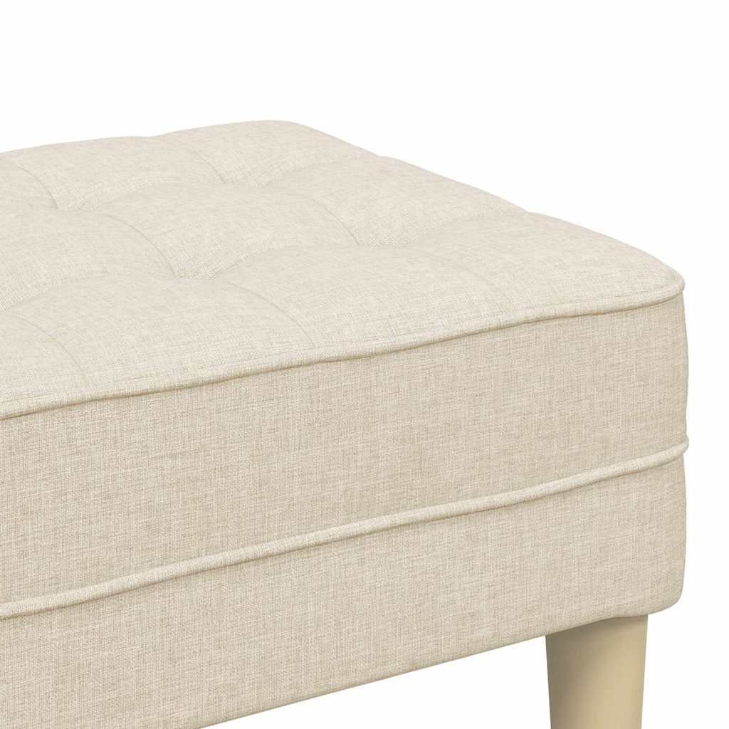banc avec coussin Lin 113 x 57 x 39 cm tissu - XIOS