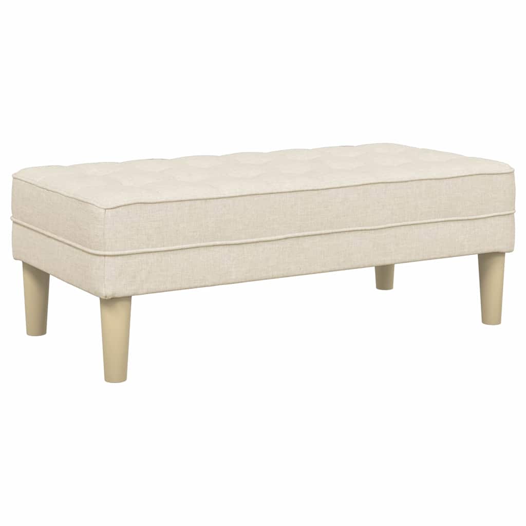 banc avec coussin Lin 113 x 57 x 39 cm tissu - XIOS