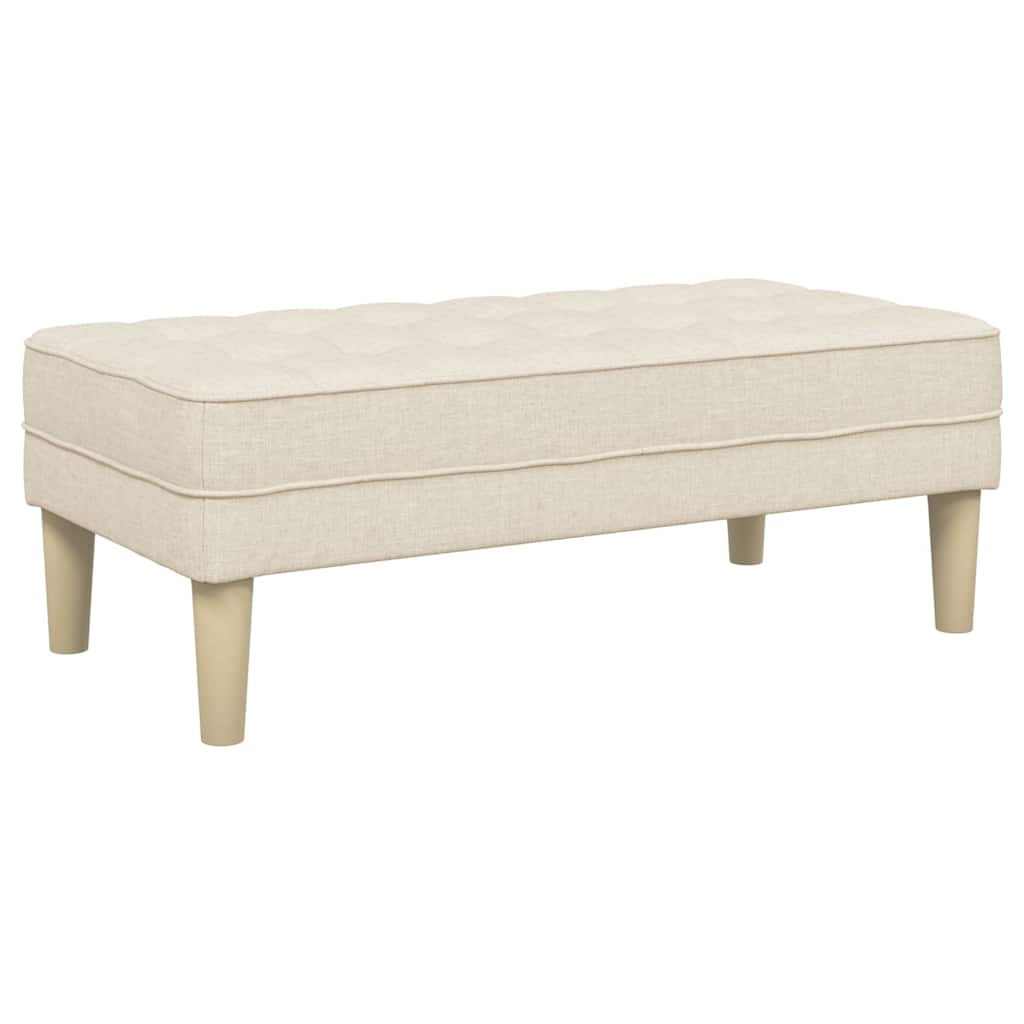 banc avec coussin Lin 113 x 57 x 39 cm tissu - XIOS