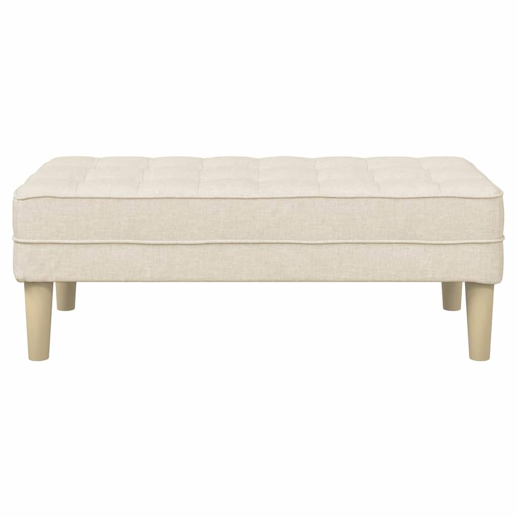 banc avec coussin Lin 113 x 57 x 39 cm tissu - XIOS