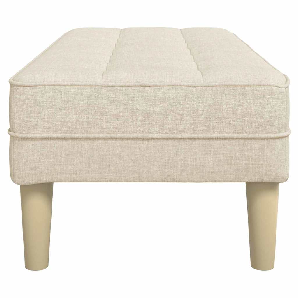 banc avec coussin Lin 113 x 57 x 39 cm tissu - XIOS