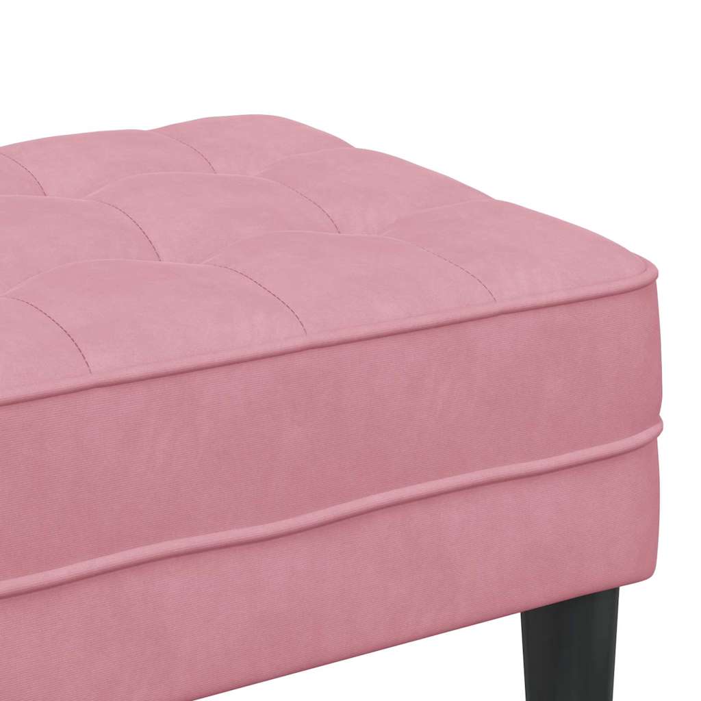 banc Rose 113 x 57 x 39 cm Velours - XIOS