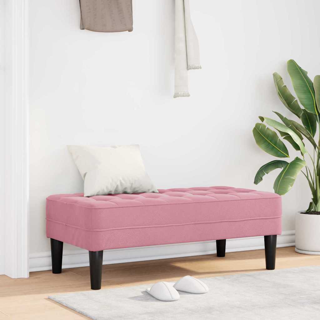 banc Rose 113 x 57 x 39 cm Velours - XIOS