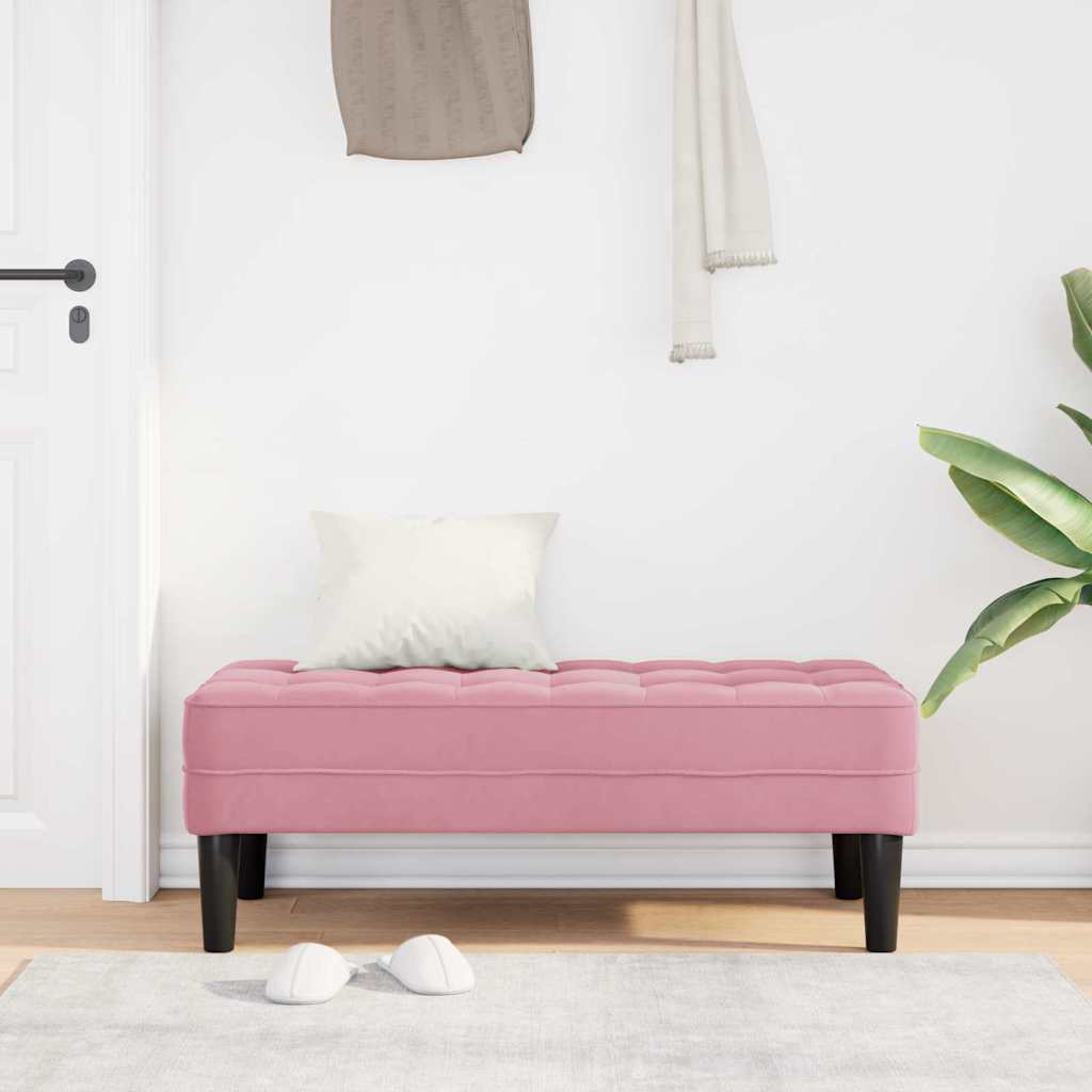 banc Rose 113 x 57 x 39 cm Velours - XIOS