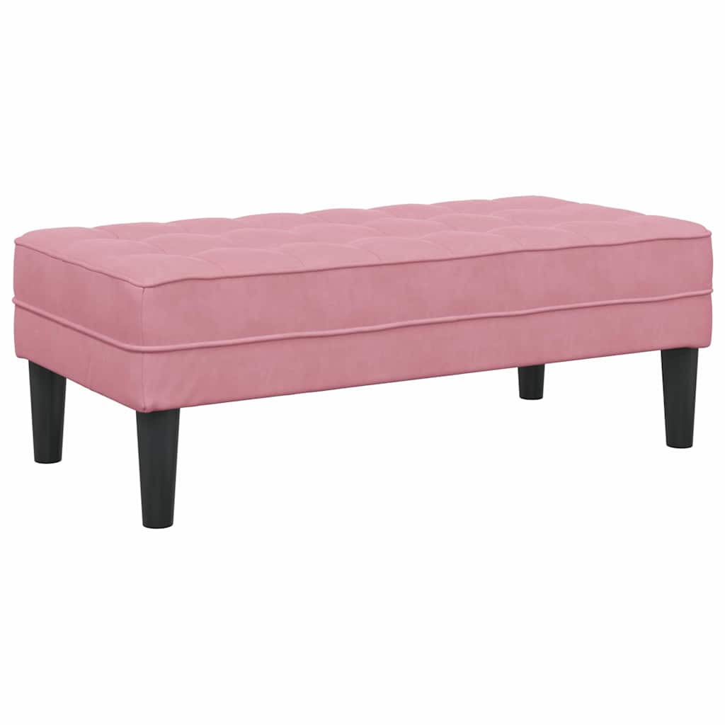 banc Rose 113 x 57 x 39 cm Velours - XIOS