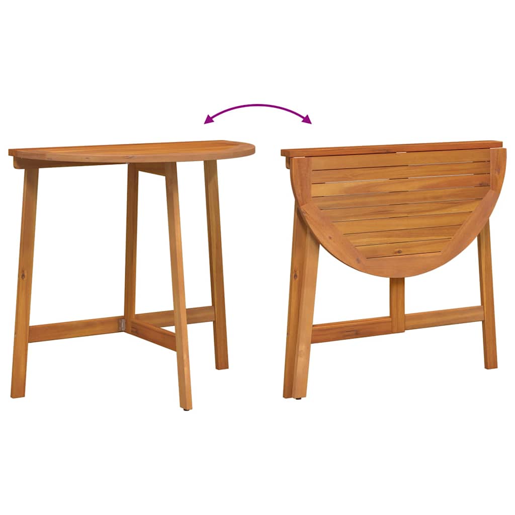 Ensemble bistrot 3 pcs Huile Naturelle Bois d'Acacia Massif - XIOS